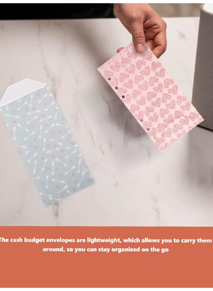 Generic 12-Piece Budget Envelope Set Blue White Pink Durable Organizers for Cash Receipts Ideal for Home Travel and Students  - Image 3