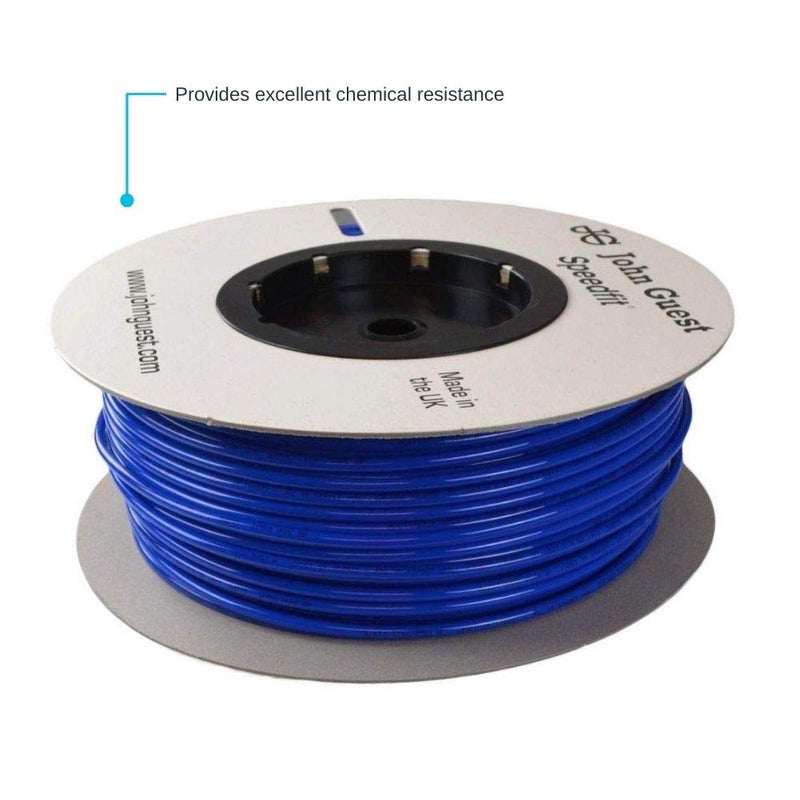 John Guest 3/8 Inch x 25 Feet LLDPE Tubing, Flexible Water Tubing for Plumbing, Blue, PE-12-EI-025F-B - Image 4