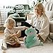 DUANMUL Cute Dinosaur Plush Toys Fat Dinosaur Stuffed Animals Toys Dolls Dinosaur Plush Toy Soft Stuffed Animal Dino Plushies Doll Cute Birthday Gifts for Kids Girls Boys Green19in - Image 4