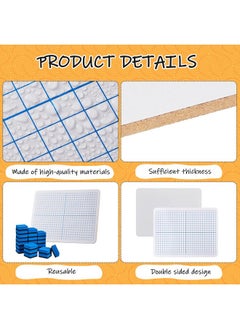 Henoyso 24 Pack Dry Erase Xy Axis Graph Lap Boards 9'' X 12'' Double Sided White Boards Dry Erase Lapboards Math Student White Boards Double Sided Dry Erase Board With Erasers For School Classroom Supplies  - Image 4