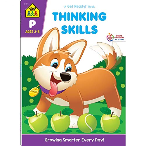 School Zone Workbooks Thinking Skills, Age (3-5), Grade P (Cover May Vary) - Image 2