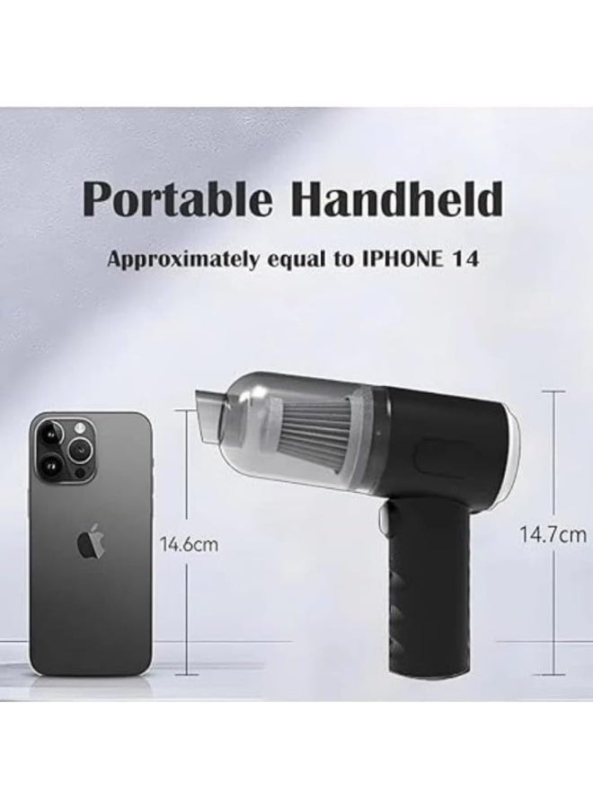 3-in-1 Handheld Wireless Car Vacuum Cleaner – Rechargeable Portable Interior Cleaning Tool for Dust, Crumbs & Pet Hair – Compact Vacuum for Car, Home & Office Use - Image 5