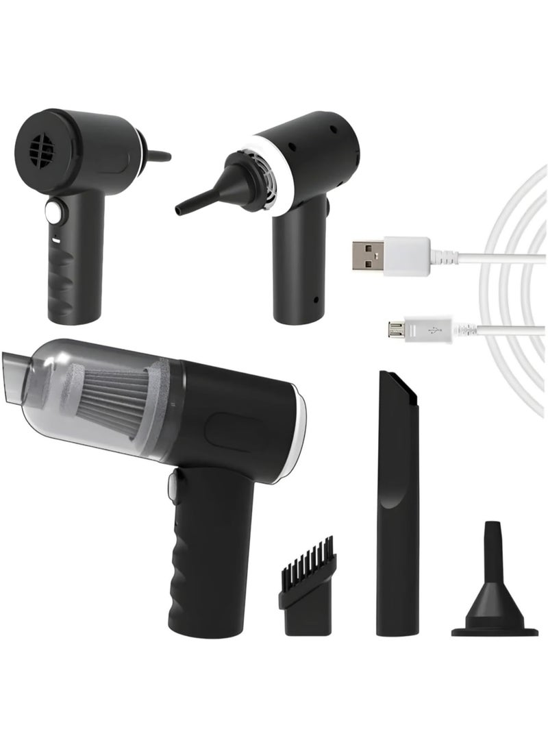 3-in-1 Handheld Wireless Car Vacuum Cleaner – Rechargeable Portable Interior Cleaning Tool for Dust, Crumbs & Pet Hair – Compact Vacuum for Car, Home & Office Use - Image 1