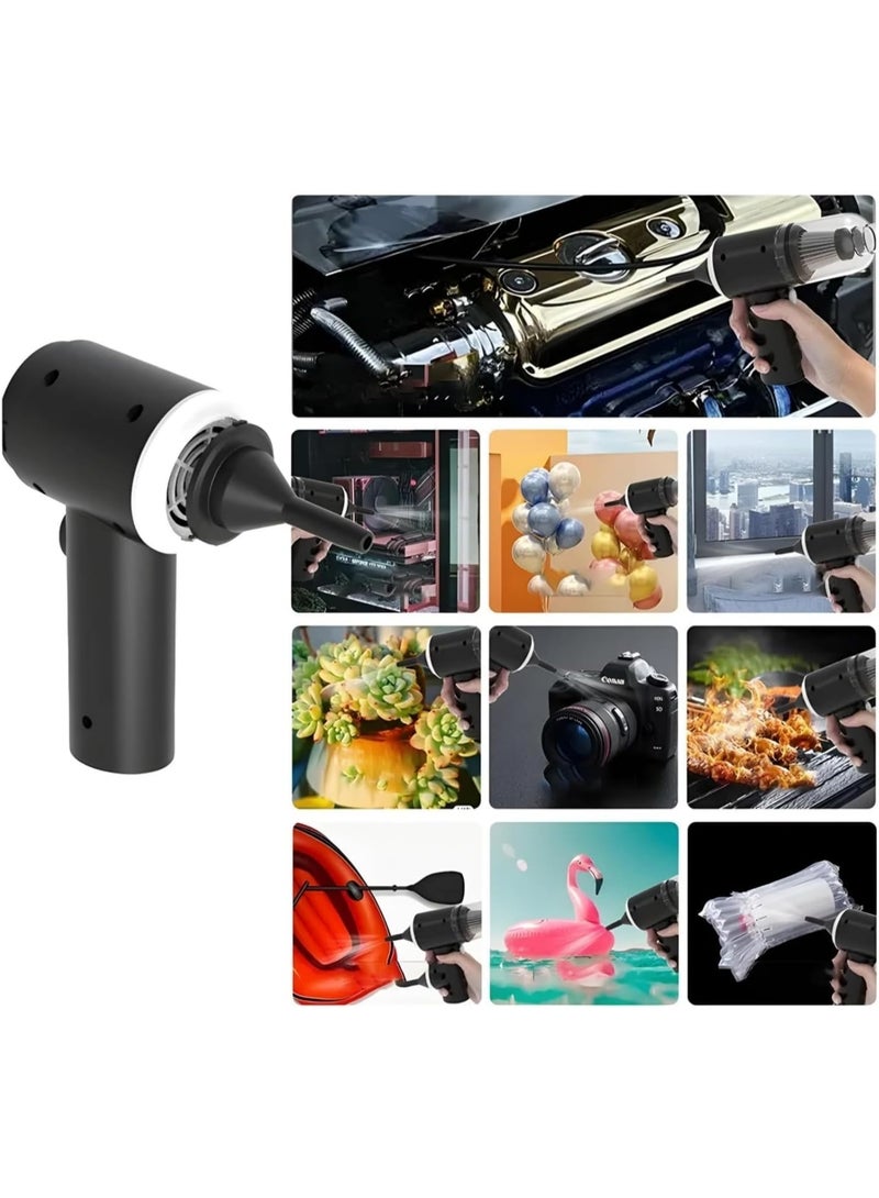 3-in-1 Handheld Wireless Car Vacuum Cleaner – Rechargeable Portable Interior Cleaning Tool for Dust, Crumbs & Pet Hair – Compact Vacuum for Car, Home & Office Use - Image 3