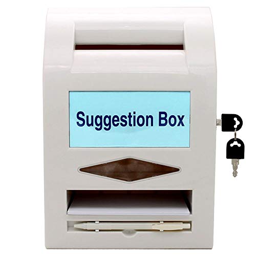 TEMEILI Locking and Pen for Wall or Countertop,6 replaceable tags， Suggestion Box,Donation Box,Mail Box,Comment Box - Image 2