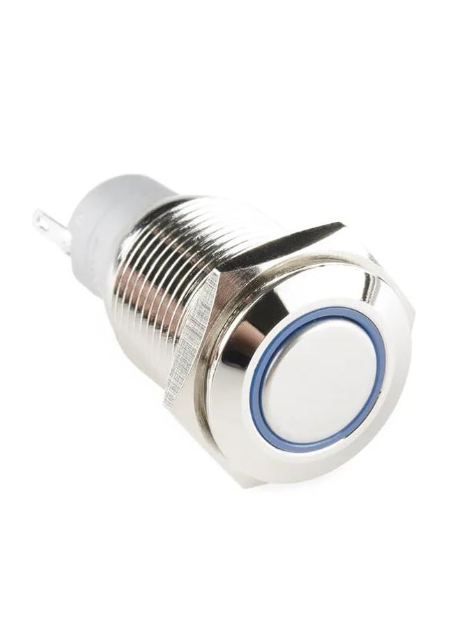 Generic AK COM11967 Metal Pushbutton Momentary 16mm Blue  - Image 2