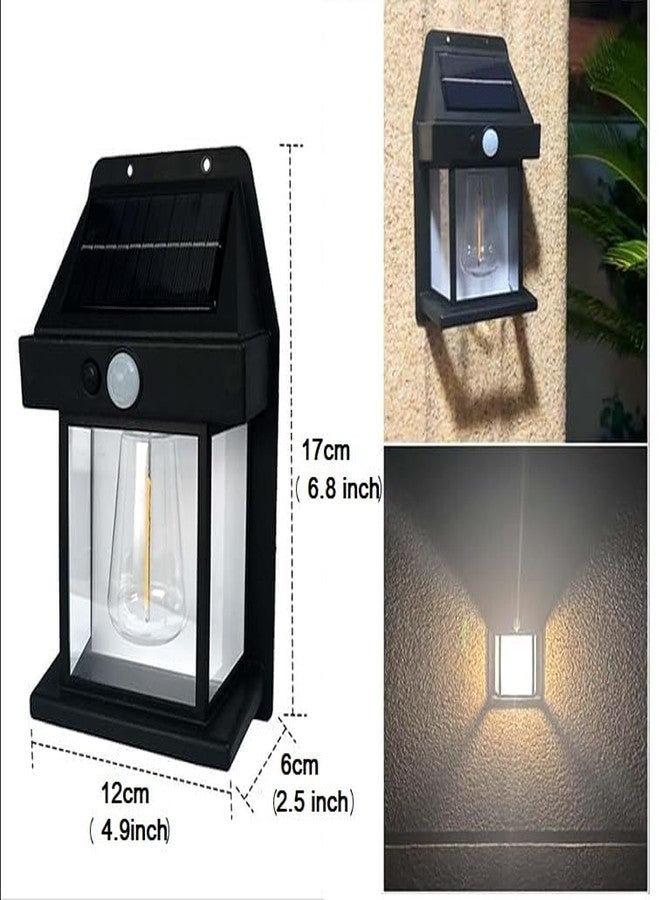 ELEXIQ 1 Pcs Solar Wall Lamp Outdoor Waterproof Up and Down Luminous Lighting, Solar LED Wall Light Induction Lamp Villa Garden Lights Yard Patio Fence Lamps(SINGAL - Light, 1) - Image 2