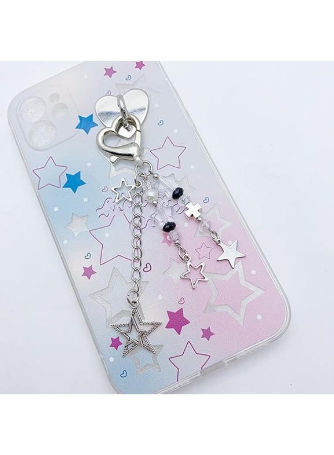 Cute Keychain Aesthetic Y2K Keychain Accessories Heart Butterfly Strawberry Bear Key Chain for Keys Bags Women Gifts - Image 3