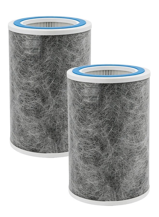 Netezza HP102 Replacement Filter Compatible with Shark Air Purifier HP100, HP102, HP132, HP152, HP153, HP102PET and 3-in-1 Models HC450 HC451 HC452 HC455, Part #HE1FKPET, HE1FKBAS, 2 Pack - Image 1