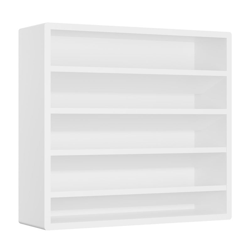 Orimade 4 Tier Spice Rack Organizer for Cabinet Freestanding Bamboo Seasoning Rack for Countertop Cupboard Pantry Kitchen 1318 x 413 x 122 inchesSpice Jars Not Included White
