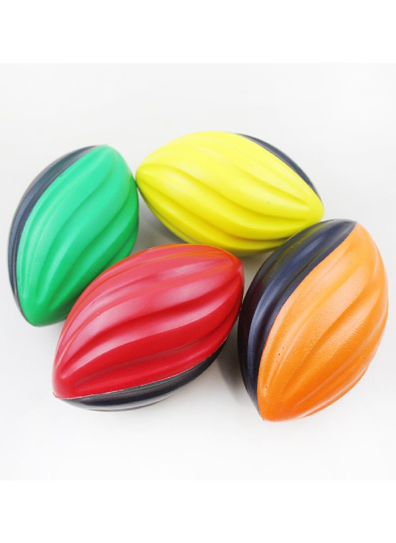 Genérico Children's Toy Slow Rebound Spiral Football Foam Sponge Decompression Ball 4-Pack  - Image 2