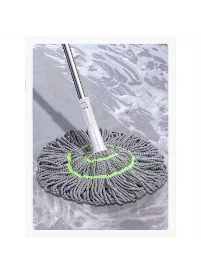 مساحة موب 2 في 1 ذاتية العصر لتنظيف وتجفيف الأرضيات - شرشوبة تنظيف السيراميك - شرشوبه عصر ذاتي - شرشوبه دواره ميكروفايبر - شرشوبة مسح الارضيات مساحة دائرية دوارة 360 درجة لتنظيف الجدران، مساحة موب ذاتية العصر لتنظيف الأرضيات - Image 1