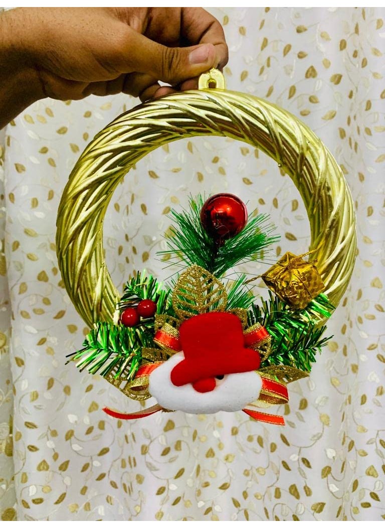 Lazybeee LAZYBEEE Wreath Santa Claus Doll for Christmas Decoration Christmas Tree Pendant Decorations Christmas Tree Decoration Ornaments Items Xmas Bell  - Image 3