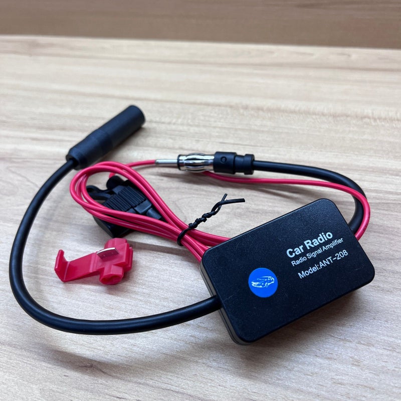 Black Car Antenna Amplifier for Vehicle SUV Stereo Radio 12V Din - Image 2