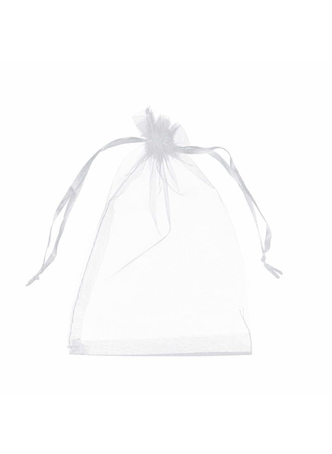 Volanic 100PCS 4X6 Inch Sheer Organza Bags with Drawstring for Candy Jewelry Party Wedding Favor Gift - Image 1