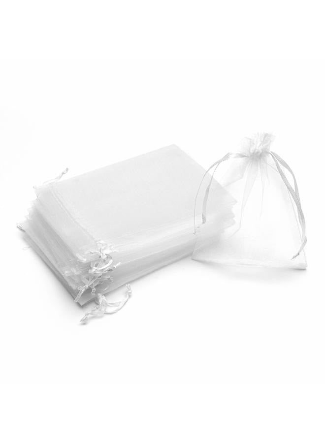 Volanic 100PCS 4X6 Inch Sheer Organza Bags with Drawstring for Candy Jewelry Party Wedding Favor Gift - Image 3