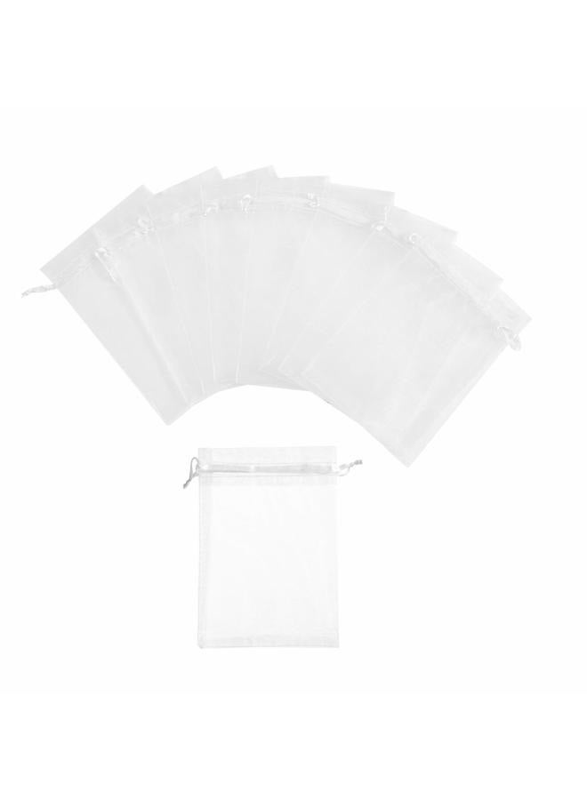 Volanic 100PCS 4X6 Inch Sheer Organza Bags with Drawstring for Candy Jewelry Party Wedding Favor Gift - Image 5