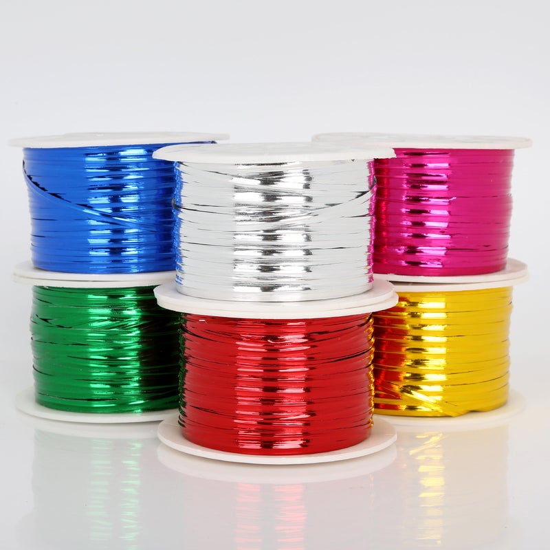 100 yards factory wholesale color wire plastic cable tie handmade diy homemade jewelry accessories gold ribbon accessories Silver - Image 2