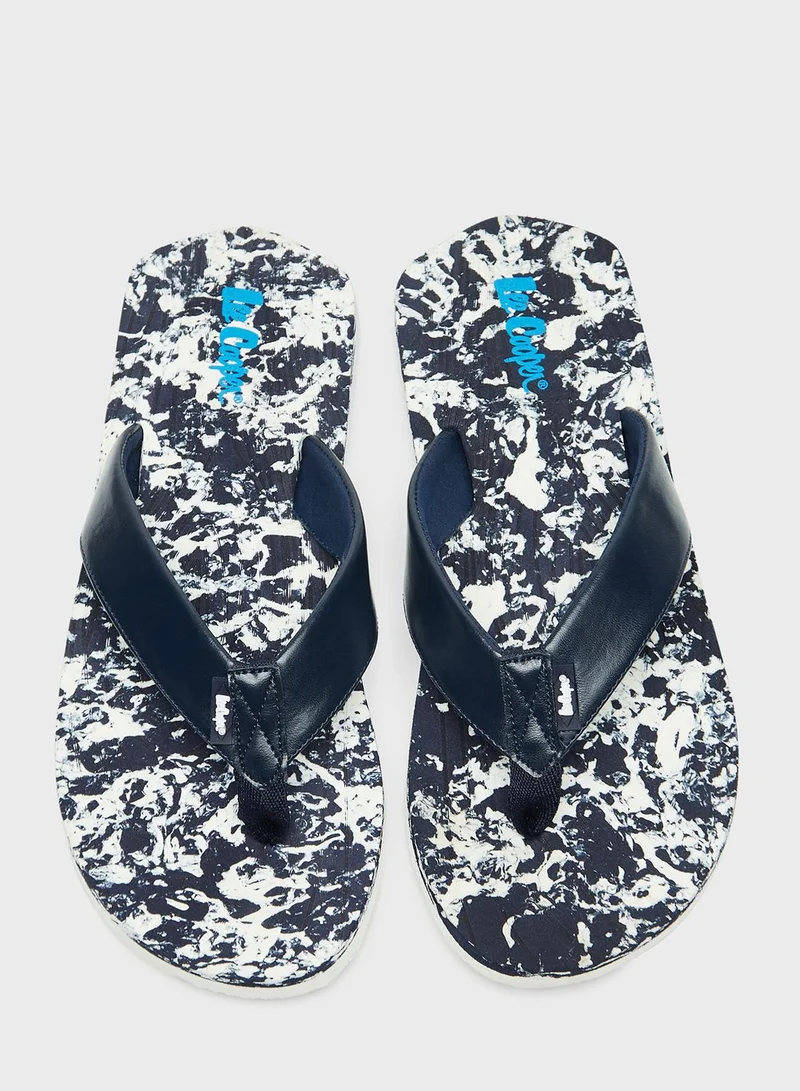 لي كوبر Logo Flip Flops
