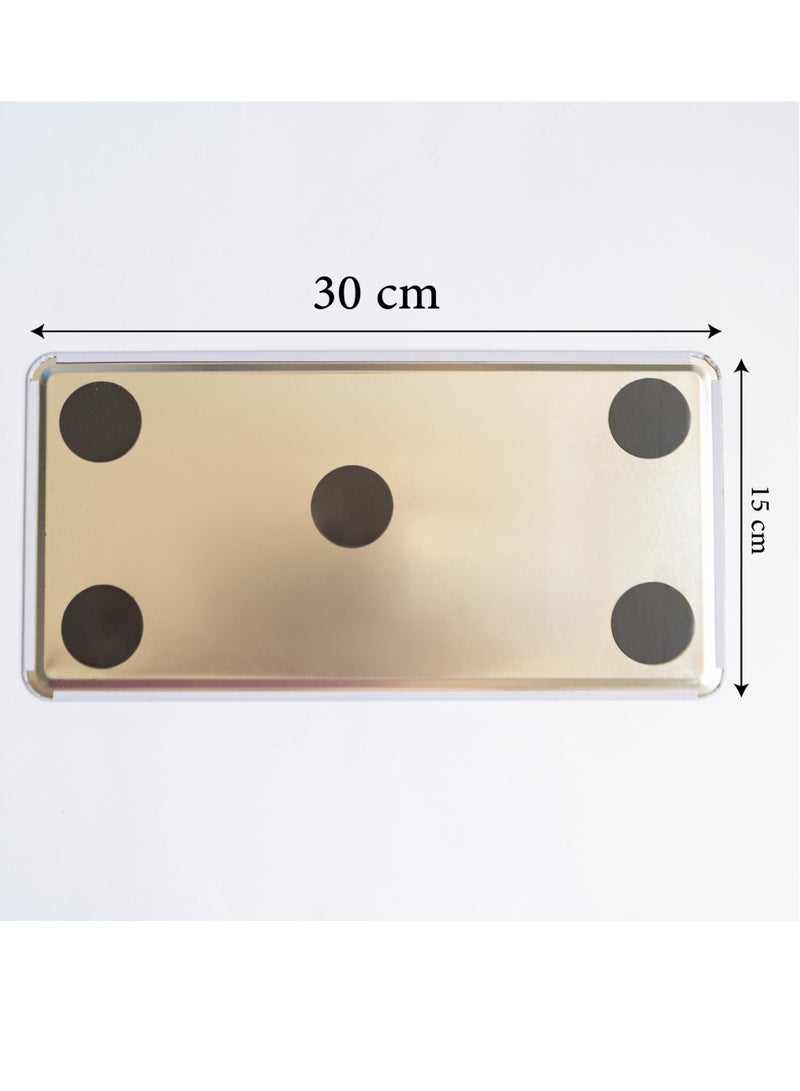 971ميديا لافتة معدنية لأبو ظبي لتعليقها أمام المنزل - Image 2