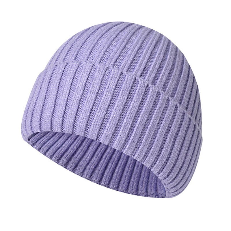 Warm Winter Hats for Men / Women Knit Beanies Breathable & Soft Beanie Hats Color Variety Extended Brim Thick Soft & Stretchy Knit Beanie Hat - Image 1