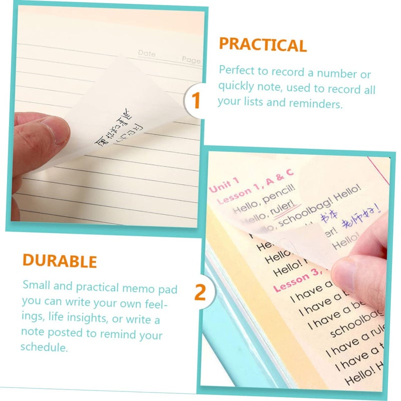 Portable Waterproof Memo Sticker Notes 200 Lined Sheets For Students - Image 5