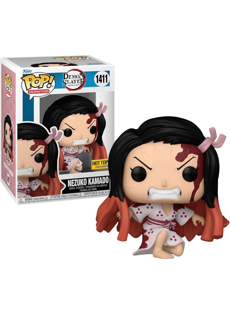 Funko Pop! Animation: Demon Slayer - Nezuko Kneeling (Exc) Collectable Vinyl Figure - Gift Idea - Official Merchandise - Toys for Kids & Adults - Model Figure for Collectors and Display
