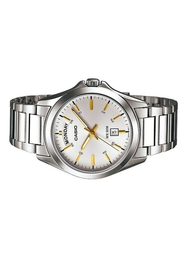 كاسيو ساعة يد إنتايسر بعقارب طراز MTP-1370D-7A2 - قياس 40 مم - فضي رجال - Image 5