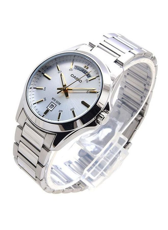كاسيو ساعة يد إنتايسر بعقارب طراز MTP-1370D-7A2 - قياس 40 مم - فضي رجال - Image 3