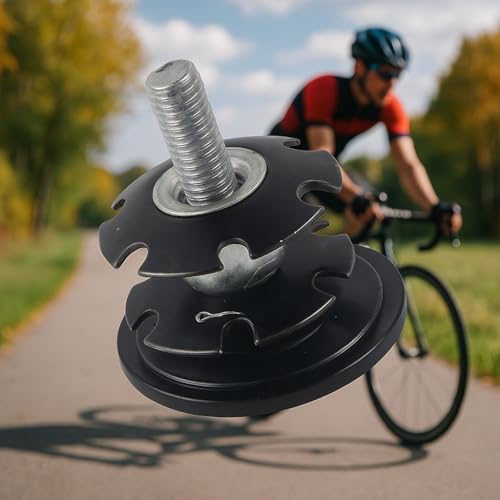 VGEBY Headset, Bike Bearing Headset Solid Aluminum Alloy Tapered Stack Headset Head Tube Straight Steerer Fork Bearing(Black) 1 1/8 Headset Threadless 1 1/8 Headset Threadless - Image 5