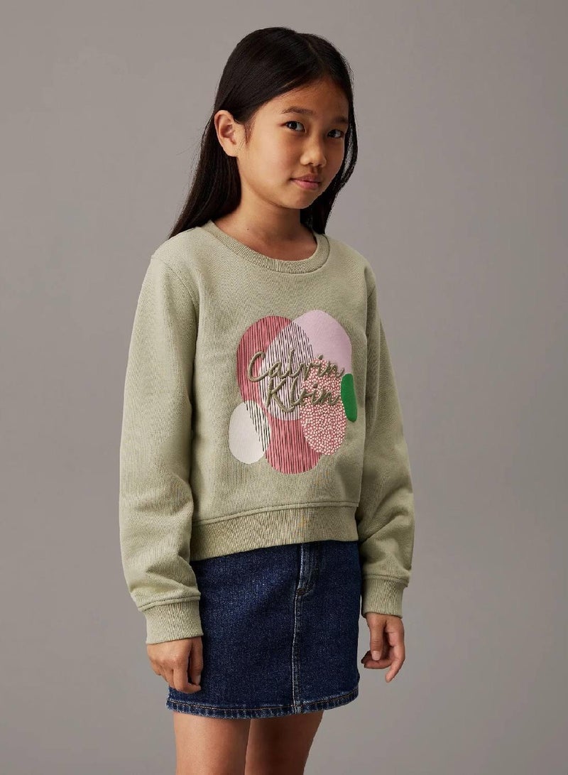 Calvin Klein Jeans Relaxed Graphic Sweatshirt - Image 1