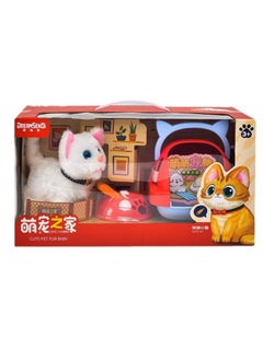 Generic Supermarket Gift Box Simulation Electric Dog Plush Pet Toy Calling Walking Teddy White Rabbit Children's Gift-Color:Electric Plush Garden Dog ]  - Image 5