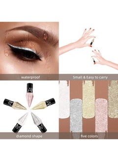 5 Colors/Pack Glitter Liquid Eyeliner Set Metallic Shimmer Pigment Liquid Eye Liner Pen Diamond Waterproof Long Lasting Colorful Eyeshadow Makeup Set for Women Girls - pzsku/ZE2E54F504922E36ED9E9Z/45/_/1678702475/0bf71424-d75a-4062-8686-65436bad7673