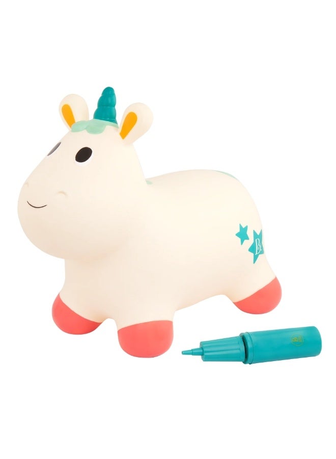 B. Toys B.toys - Ride On Pixie Inflatable Unicorn Bouncer - BX2378Z - Image 1