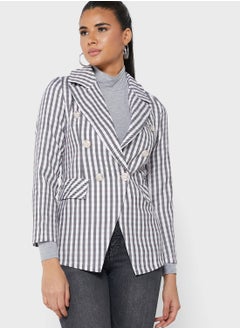 Fitted Button Detail Blazer