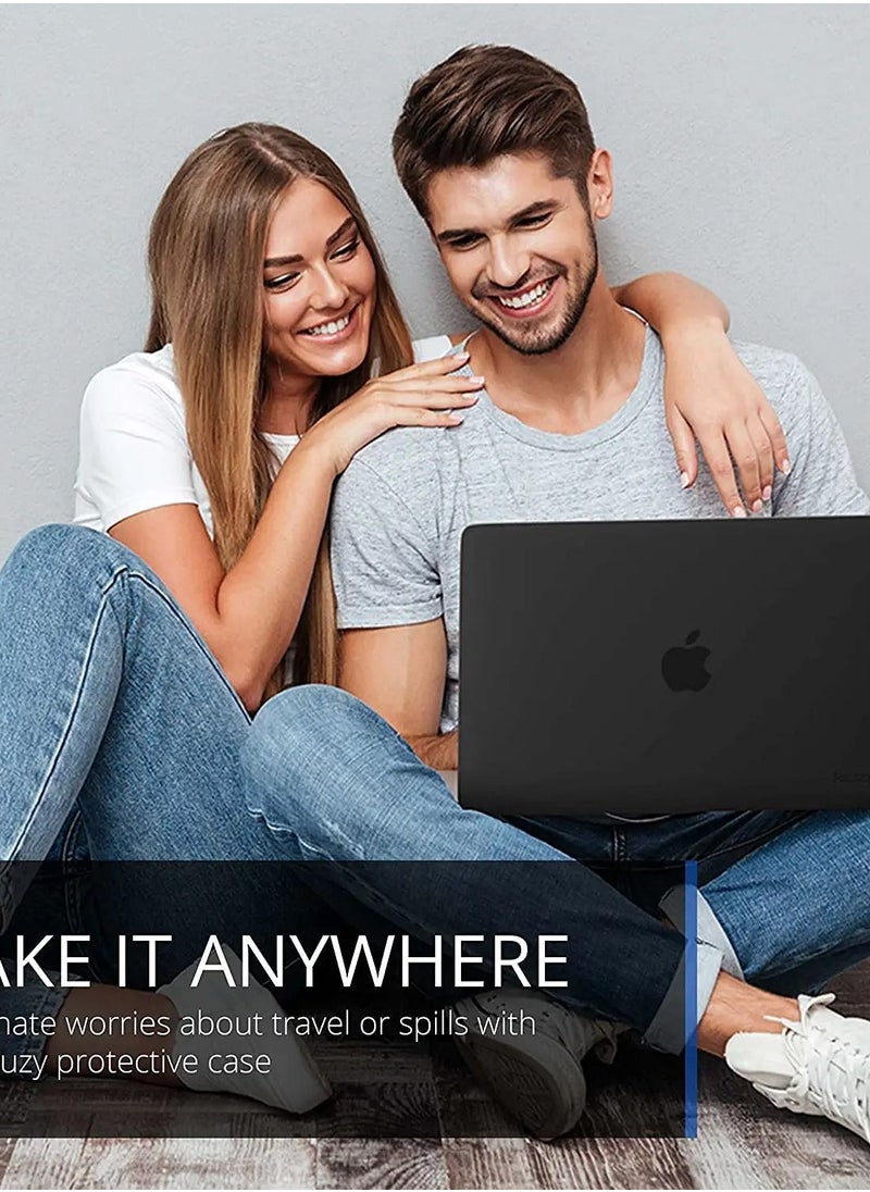 Generic - Case Compatible with MacBook Pro 13 inch 2021-2016 Release A2338 M1 A2289 A2251 A2159 A1989 A1706 A1708 Fully Vented Hardshell Cover for 13inch MacBook Pro Case--Matte Black - Image 1