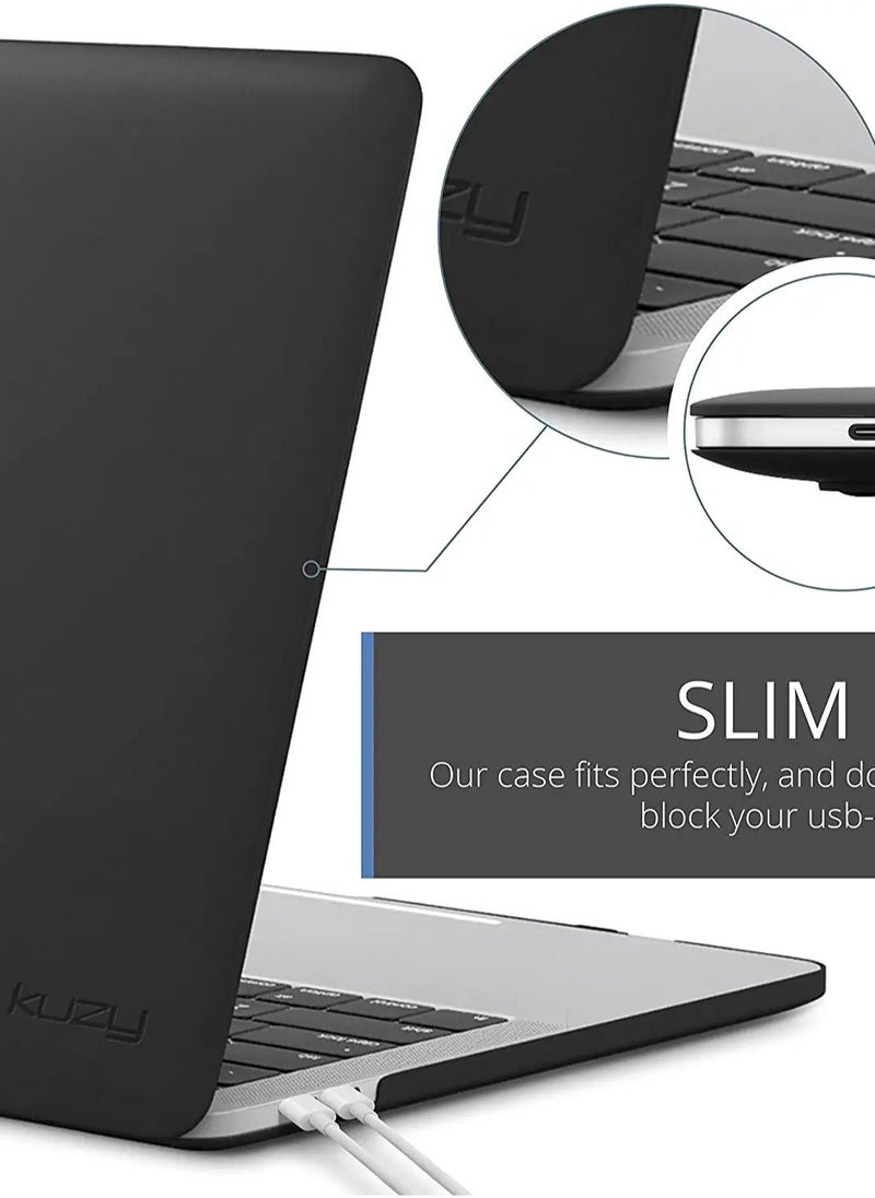 Generic - Case Compatible with MacBook Pro 13 inch 2021-2016 Release A2338 M1 A2289 A2251 A2159 A1989 A1706 A1708 Fully Vented Hardshell Cover for 13inch MacBook Pro Case--Matte Black - Image 1