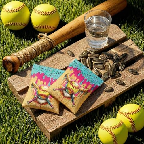 Yeyeplum 12 Pcs Ice Cream Drip Softball Seed Sacks Softball Drip Seed Bags Pouch for Team Canvas Sunflower Squeeze Coin Purses for Team Gifts Party Favors Sport lovers Players Birthday Senior Night - Image 4