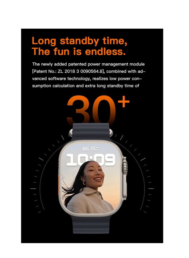 ارواق T900 Ultra Wireless Charging ميزات جديدة ساعة ذكية فائقة السرعة - Image 3