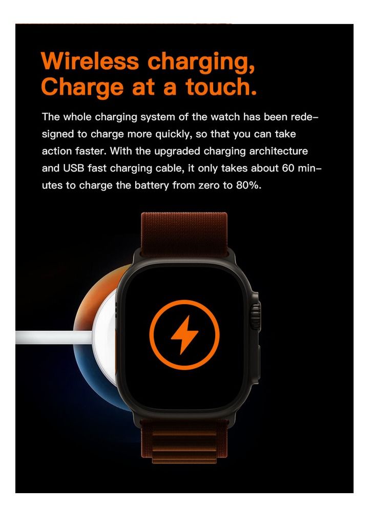 ارواق T900 Ultra Wireless Charging ميزات جديدة ساعة ذكية فائقة السرعة - Image 2