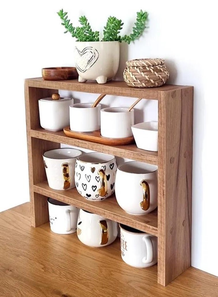Generic Organizer for cups, kitchen utensils and decorations, suitable for the coffee corner or kitchen - Beige  - Image 1