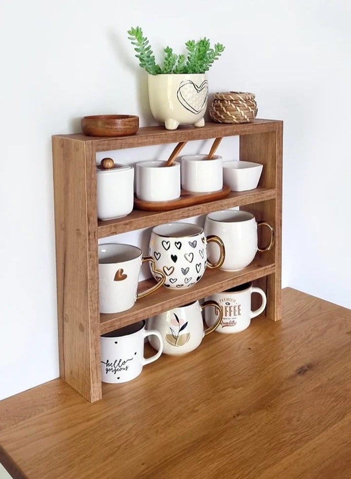 Generic Organizer for cups, kitchen utensils and decorations, suitable for the coffee corner or kitchen - Beige  - Image 3