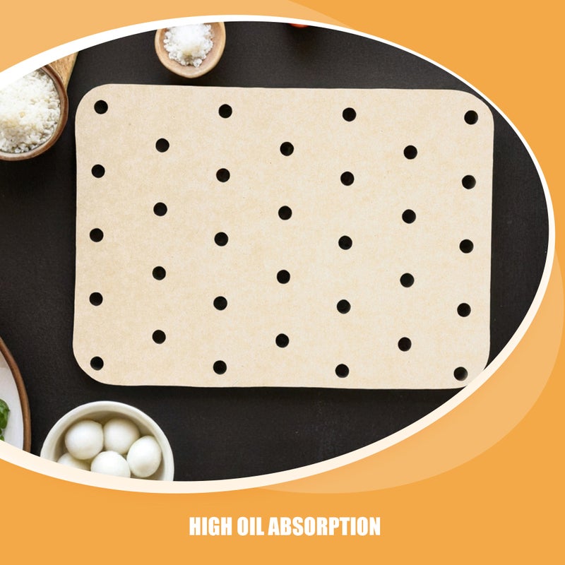 360PCS Air Fryer Pad: Non-Stick Disposable Oil-Absorbing Baking Liner Sheets - High-Temperature Resistant Paper for Air Fryer Oven Toaster - Image 3