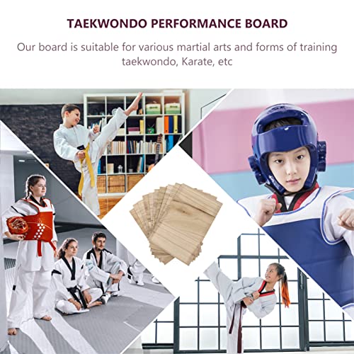 Veemoon 10Pcs Taekwondo Breaking Boards Professional Wood Breaking Board Karate Martial Arts Boards for Kids Adults Boxing Equipment- 0. 4cm - Image 5