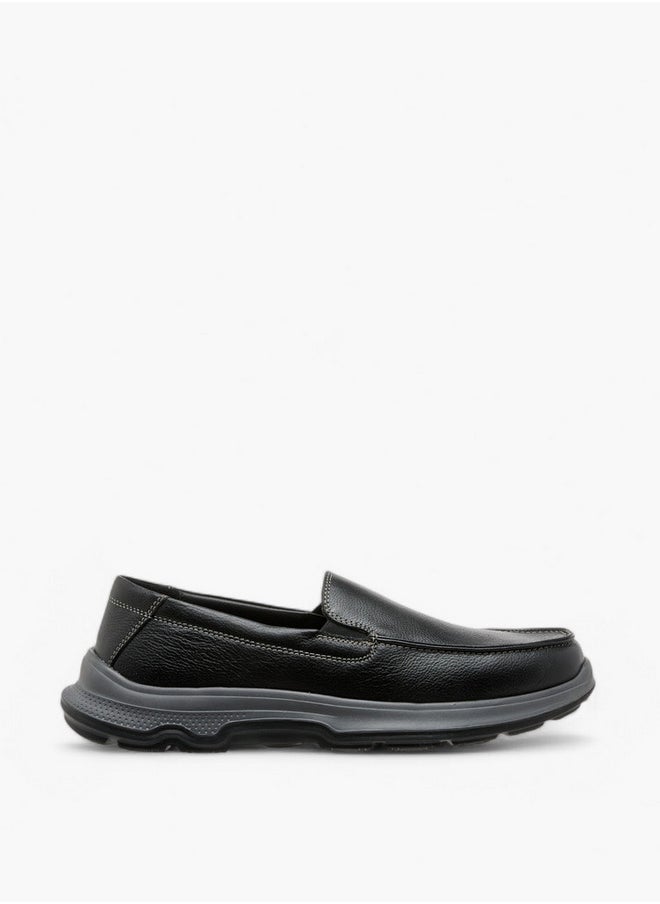 DUCHINI Men's Textured Slip-On Mocassins  - Image 3