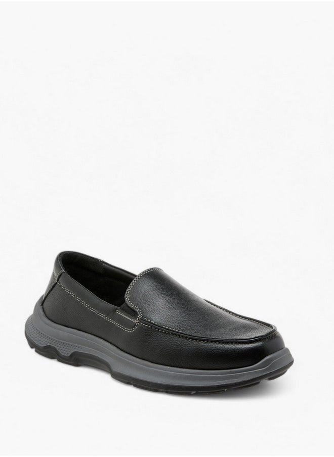 DUCHINI Men's Textured Slip-On Mocassins  - Image 2