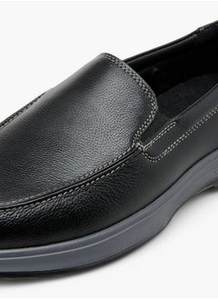 DUCHINI Men's Textured Slip-On Mocassins  - Image 4