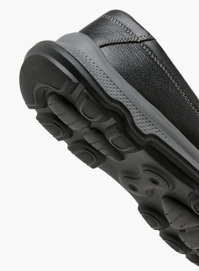 DUCHINI Men's Textured Slip-On Mocassins