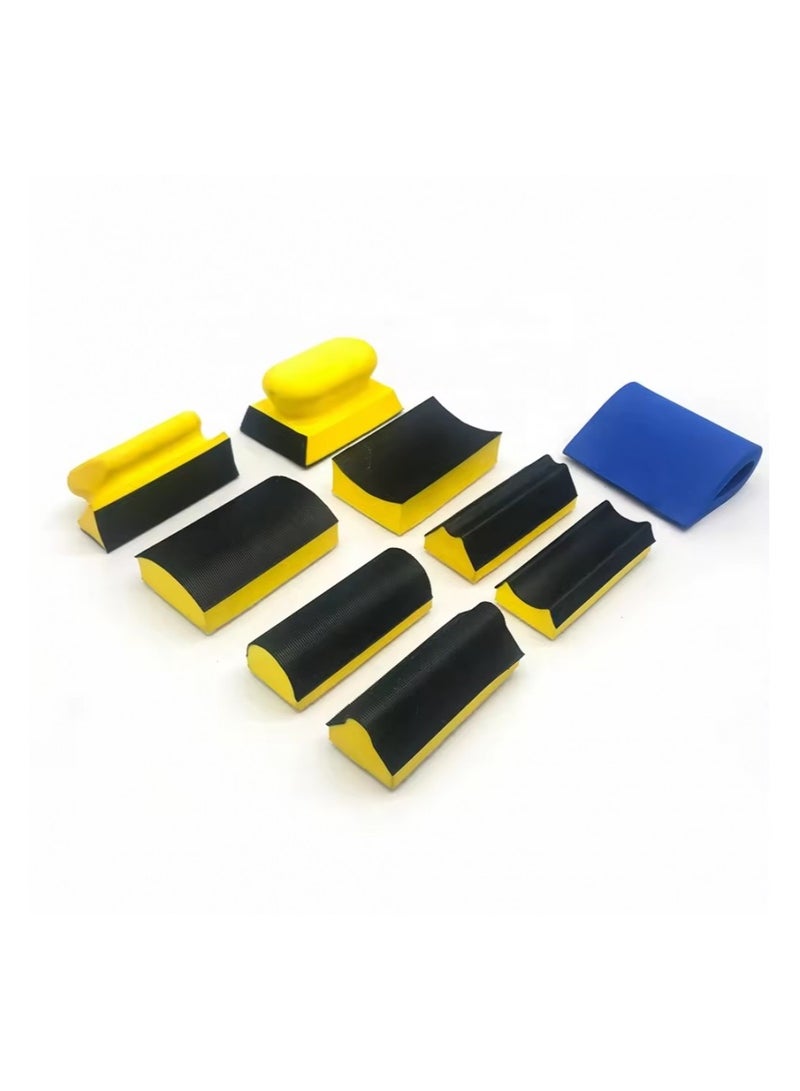 DATO 9-Piece Professional Sanding Block Set – Ergonomic, Durable & Versatile for Precision Auto Body & Woodworking Projects - Image 1