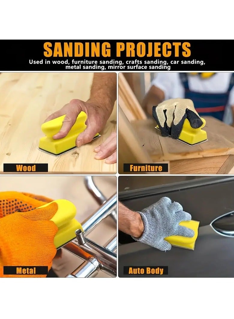 DATO 9-Piece Professional Sanding Block Set – Ergonomic, Durable & Versatile for Precision Auto Body & Woodworking Projects - Image 2